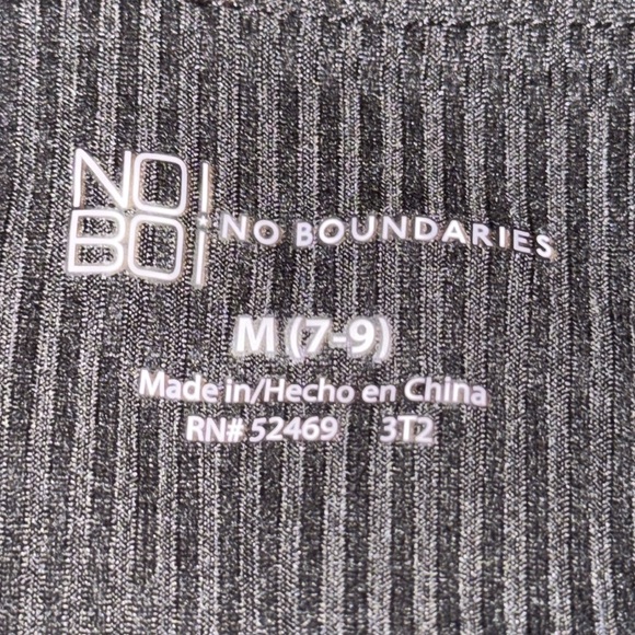 No Boundaries womens black ribbed flare pants casual dressy bottoms Medium (7-9) - Picture 3 of 8